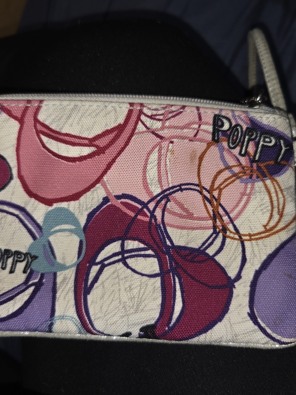 Coach Poppy Canvas Wristlet